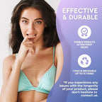 Cleverfy Silicone Chest Wrinkle Pads for Décolleté - 3-Pack of T-Shape Reusable Anti-Wrinkle Patches