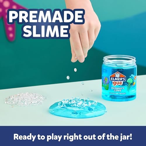 Elmer's Ocean Dive Slime Kit, Slime Supplies Include Liquid Glue, Activator, and Premade Slime, 9 Count