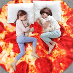 Pepperoni Pizza Blanket White Elephant Gifts for Kids Stuff Useful Adults Teenagers Throw Blankets Wrap Boy Girl Party Novelty Gag Pets Soft Fleece 61in