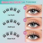 Diy Lash Extension Kit Eyelash Clusters Individual Lashes Extensions Kits With Cluster Lashes Wispy,Lash Bond & Seal,Eyelashes Remover And Applicator at Home Lash Extensions Kit(ASA,D-Mix8-16mm kit)