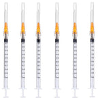 100 Pack 1ml 25 Gauge 5/8 Inch, for Scientific Labs, Industrial Dispensing and Liquid Measuring Supplies, Individually Sealed Packaging