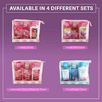Cotton Candy Bath & Body Care Travel Set, Home Spa Gift Set Includes Body Lotion, Shower Gel, and Fragrance Mist, Personal Body Care Travel Set, Birthday Mother's Valentine's Day Gifts