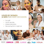 PLANTIFIQUE Gold Eye Patches for Puffy Eyes | 20 Pairs | Valentines Day Gifts Under Eye Masks for Dark Circles | Puffiness Eye Gels | Eye Mask Skincare