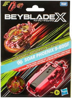 BEYBLADE X Soar Phoenix 9-60GF Deluxe String Launcher Set with Attack Type Right-Spinning Top Toy; Great Gift for 8 Year Old Boys and Girls