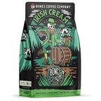 Bones Coffee Company Irish Cream Flavored Coffee Beans, Whole Bean Coffee Medium Roast Low Acid, Nutty Flavor (12 oz)