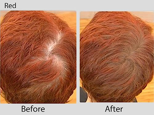 Joan Rivers Great Hair Day Root Touch Up Powder Duo - Root Cover Up Hair Powder for Thicker, Fuller Looking Hair - Fill-In Powder for Thinning Hair and Gray Hair Coverage (Red)