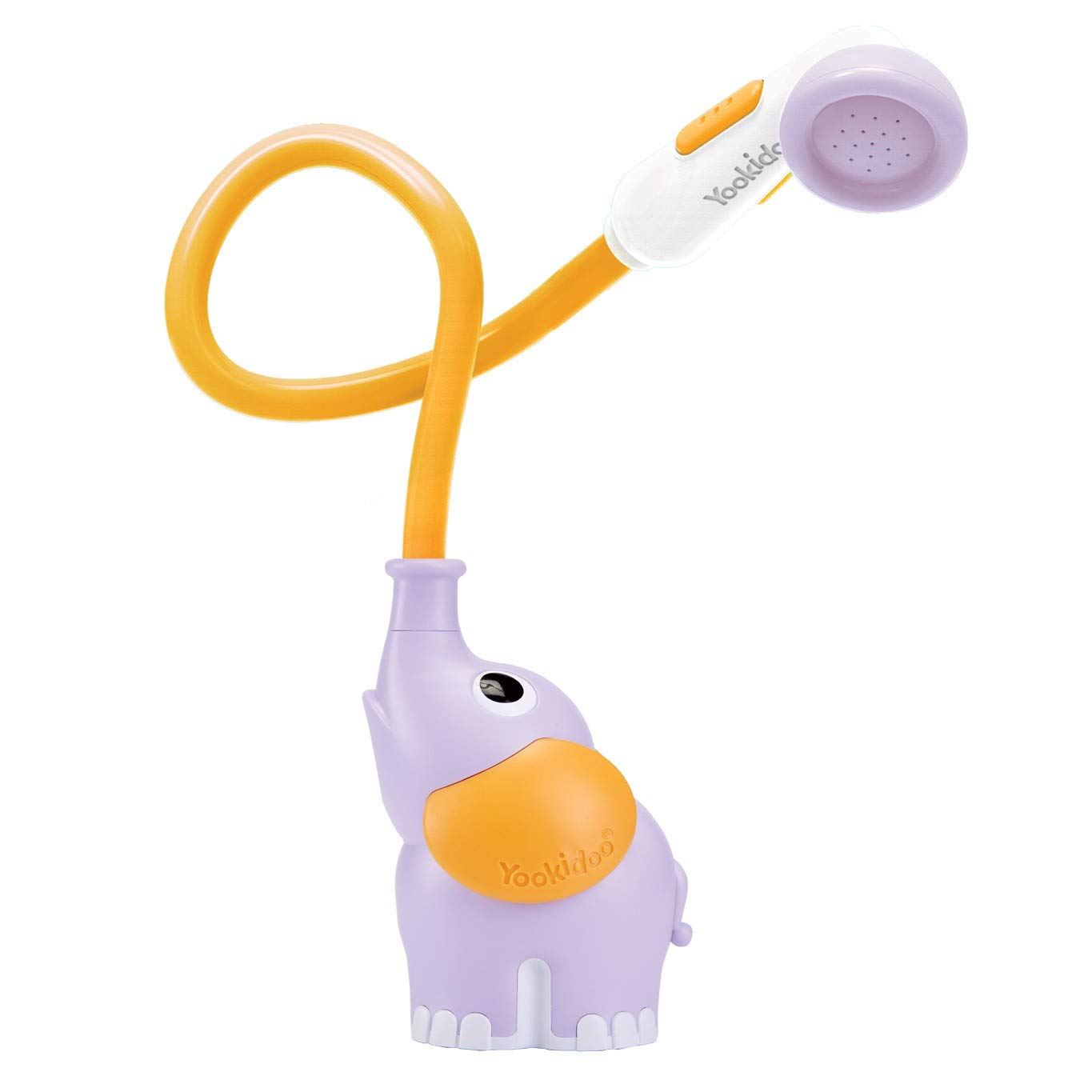 Yookidoo Baby Bath Shower Head - Elephant Water Pump and Trunk Spout - for Newborn Babies in Tub Or Sink