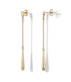 Raneecoco 14K Gold Plated Teardrop Dangle Earrings for Women Yellow