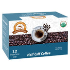 Alex's Low Acid Organic Coffee K-Cups (12 Servings) - Half Caff