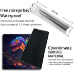 MTG Playmat Magic Card Playmat Game Mat,TCG & CCG Card Games Mat with Free Storage Bags Size 24 x 14 Inches (No with Zones,Dinosaur2)
