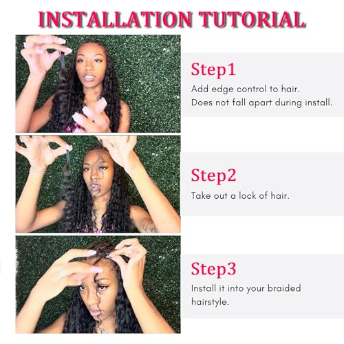 Human Braiding Hair 2 Bundles 28Inch Deep Wave Bulk for Braiding No Weft Curly Boho Braids 12A Brazilian Virgin Hair Extensions 1B/27 100g