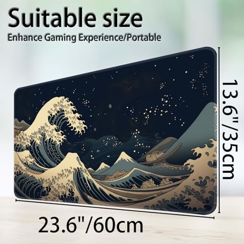 MTG Magic TCG Playmat - Rubber Play Mat With Smooth Surface for Trading Card and Battle Games - Tabletop Inked Game Mat, Retro Waves