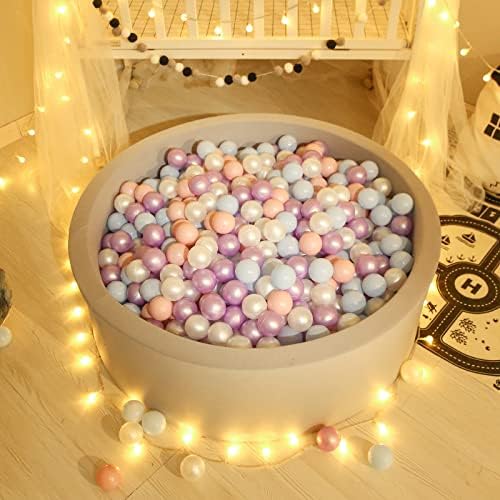 GOGOSO Ball Pits Balls for Toddlers Pack of 50 100 200 Plastics Shape Ball Non-Phthalate Non-BPA Non-Toxic 2.2-Inch Crush Proof Play Balls