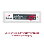 Dealmed Senior 6" Tongue Depressors - Sterile Wood, 100 Ct (10 Pack)