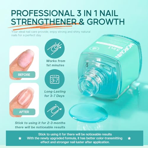 Morovan Gel Nail Polish Remover Kit: Gel Polish Remover for Nails with Liquid Latex Tape Peel off Nail Strengthener Cuticle Pusher Quick & Easy Gel Remover for Nails in 3-5 mins No Soaking Or Wrapping