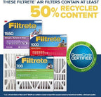 Filtrete 20x25x5 AC Furnace Air Filter, MERV 13, MPR 1900, Premium Allergen, Bacteria & Virus Filter, Electrostatic Air Cleaning Filter, 2-Pack (Actual Size 19.56 x 24.13 x 4.75 in)