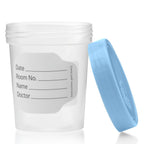 Sterile Specimen Cups with Lids 4oz Clear Urine Collection Cup with Leak Proof Screw On Covers - Individually Bagged 3 inch Specimens Jars – for Safe Pee, Stool, Semen Sample Testing (600)