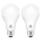 ENERGETIC SMARTER LIGHTING A21 LED Bulbs 150 Watt Equivalent LED Light Bulb, Soft White 2700K, 2600 High Lumens Super Bright Light Bulb, E26 Base, Non Dimmable, UL Listed, 2 Pack