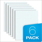 TOPS Quadrille Pad, 8.5 x 11 Inches, 15 Pound Stock, 50 Sheets per Pad, 6 Pads per Pack, White (99522)
