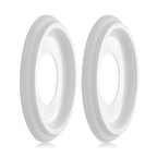 2Packs Molded Nylon Ceiling Medallion for Light Fixtures and Ceiling Fans, 9.8"OD x 4"ID x 0.94"P (Fits Canopies up to7-1/4")（White）