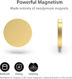 THCMagorilla Strong Neodymium Rare Earth Magnets for Crafts, Heavy Duty Round Small Magnets, 0.63 x 0.12 Inch, 20 PCS, Gold