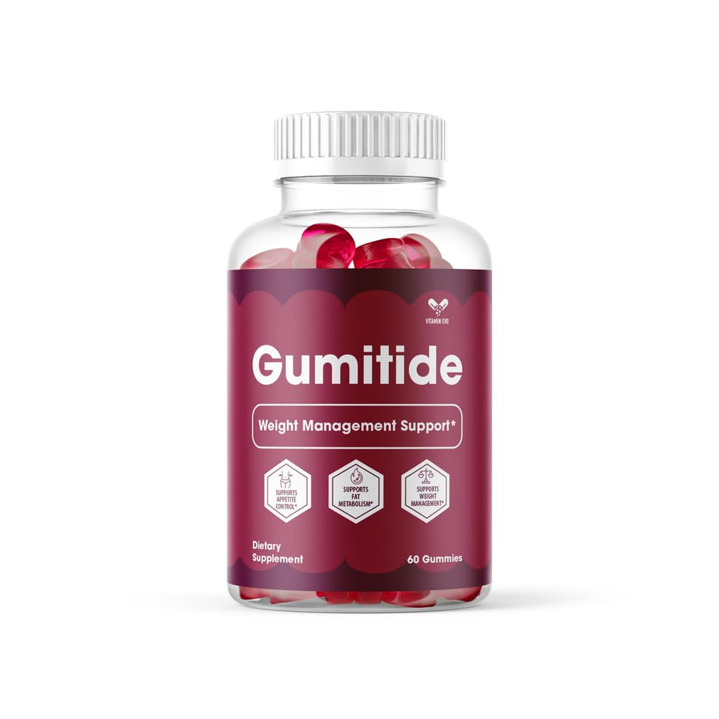 Gumitide Gummies, Official Gumitide Gummys Advanced All Natural Premium Formula Vitamins Maximum Strength, Daily Gummitide Support for Overall Health and Wellness Active Ingredients (60 Gummies)