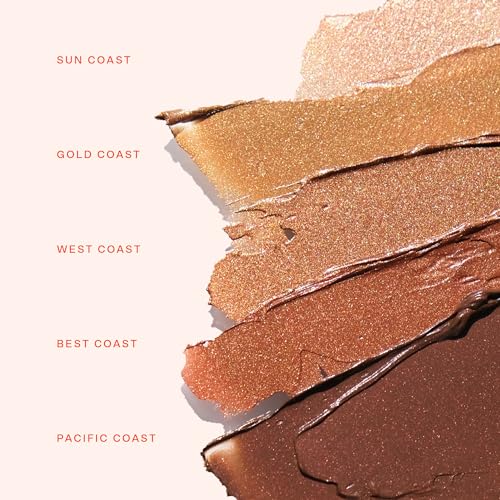 Tower 28 Beauty Bronzino Illuminating Cream Bronzer for Sensitive Skin – Moisturizing, Silicone-Free, Vegan and Cruelty-Free – Color BEST COAST, Dark Warm Bronze