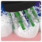Oral-B Cross Action Toothbrush Replacement Head Black 4 Pack