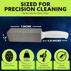 PUMIE Pumice Stone Toilet Bowl Cleaner (12-Pack) - Toilet Pumice Stone with Handle - Heavy Duty Scouring Stick for Rings, Bowls, Hard Water Stains, Lime, Rust, Sink - Includes Handle for Easy Use