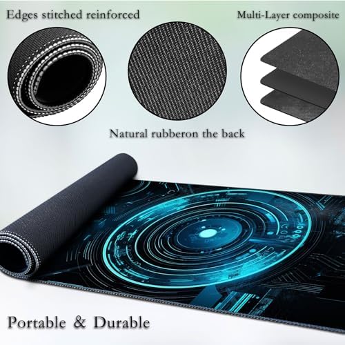 for MTG Game Playmat, for Magic TCG Rubber Play mat,Tabletop Card Playmats with Smooth Surface,Trading Card Inked Game Mat,Battle Game, Circle Art