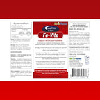 Pediatric FE-Vite Drops | Liquid Iron Supplement | 50ml, 1.66 Fl Oz (Pack of 1)