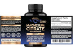 Magnesium Citrate Capsules 1000mg | High Absorption Supplement - Sleep, Muscle & Heart Support - Vegan | Non-GMO - Made in USA - As Powder | Pills | Tablets - 120 Capsules, 2 Month Supply