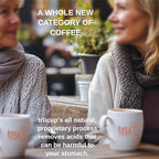 trücup Low Acid Coffee, Light Roast Whole Bean Coffee 80 Oz, Natural Water&Steam Process (60% Less Acid), Smooth Flavor, Stomach-Friendly Rich in Antioxidants