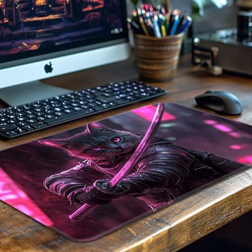 MTG Playmat Non-Slip Rubber Backing Printing Commander Board Game Desk Mat Duel Mat TCG PTCG Playmat 24x14 inches and Free Storage Bags (Cat 04)