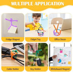 30Pcs Magnetic Travel Toys, Magnets Men for Kids, Cute Magnetic People for Refrigerator, Fridge Magnets Fidget Toys for Adults Kids Gifts