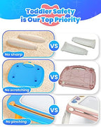 Toddlers Toys Ages 1-3, Magnetic Drawing Board, Doodle Board Pad Learning and Educational Toys for 18 Months Baby 1-3 Yr Kids Birthday Gifts - Blue