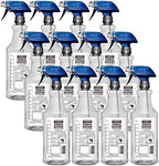 HARRIS 100% Chemically Resistant Professional Spray Bottles, 32oz (12-Pack)