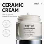 TIRTIR Natural Ceramide Cream | Deep moisturizer for Glass Skin, Polyglutamic acid, Centella Asiatica Extract, Skin barrier, Lightweight, Mild, Nature derived ingredients, Dry skin, Korean skincare