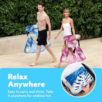 SLOOSH Inflatable Pool Floats Adult,2 Packs Floating Lounge Chairs,Blow up Pool Noodles for Adult Heavy Duty,Floating Chair for Party Summer Water Beach Lake Fun