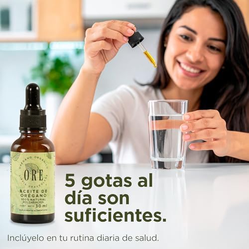 ORE Mexican Oregano Oil Drops 1 oz | 80% Carvacrol | Wildcrafted Herbal Extract for Immune & Respiratory Support | Natural Liquid Supplement | Non-GMO | Dropper Bottle