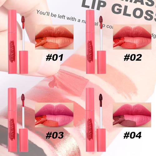 6PCS Lip Liner,Peel Off Lip Liner Tattoo, Peel Off Lip Stain, Long Lasting Lip Stain Peel Off, Infused with Hyaluronic Acid & Vitamin E, Makeup Gift for Women