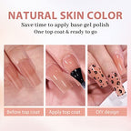 BTArtbox Gel Nail Tips Long Square - Press On Nails 600pcs 5 Colors XCOATTIPS Natural Fake Nails with Pre-applied Tip Primer Cover,Pre-colored 15 Sizes Soft Gel False Nails for Nail Art DIY