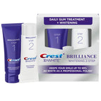 Crest 3D White Brilliance 2-Step Teeth Whitening Toothpaste Kit, Deep Cleansing Toothpaste (4.0 oz) and Whitening Gel Finisher (2.3 oz), Daily At-Home Whitening System