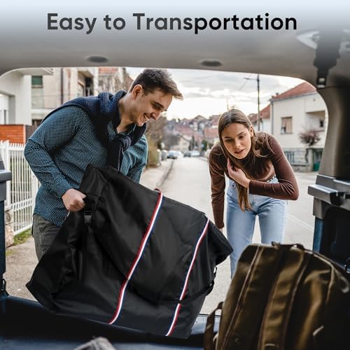 Rollator Travel Bag - Waterproof Wheelchair Bag for Folding Walker, Compact Wheelchair Transport Chair Portable Carry Case Cover for Car & Airplane TSA Traveling (44" Lx12 Wx30 H)