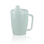 HaseMed Adult Sippy Cup with Easy-Grip Handle & Spout Lid, 8.5 oz – Lightweight & Spill-Resistant Mug for Seniors & Adults, Use for Hot & Cold Beverages, Travel & Home - 1 Pack