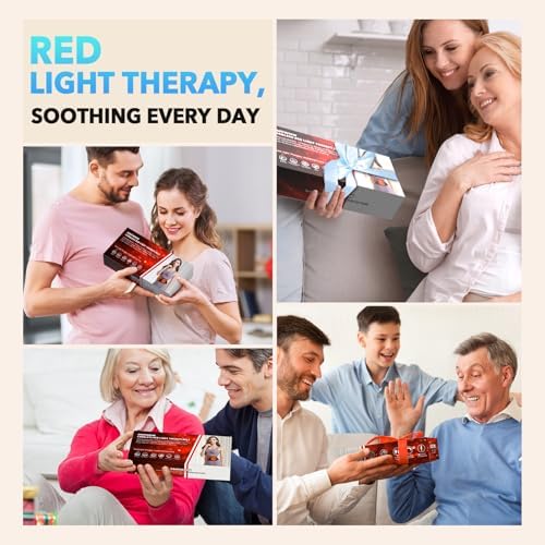 Red Light Therapy, Cordless Infrared Red Light Therapy Belt Wrap with Rechargeable Magnetic LED Screen Controller, Wireless Portable 660nm 850nm Infrared Red Light Therapy for Body Knee Pain Relief