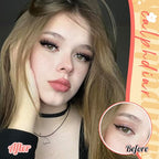 Fluffy Cat Eye Individual Lashes 80D+100D Volume Cluster Eyelash Extensions D Curl Lash Clusters 10-18mm Eyelash Clusters 380pcs Light & Right Cluster Lashes Thick Lash Extension Easier to Use