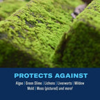 BioAdvanced 2-in-1 Moss and Algae Killer and Cleaner for Lawns, Roofs, Patios, Decks, and More, Ready-to-Spray, 32 oz