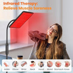 Red Light Therapy Lamp：Gooseneck Infrared Red Light Therapy Lamp with Led 660nm&850nm Red Light Therapy for Face and Body,Remote Control Near Infrared LED Red Light Therapy lamp Device at Home
