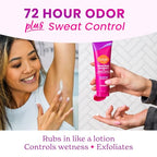 Lume Whole Body Deodorant Plus Sweat Control - Smooth Cream Tube - 72 Hour Odor And Sweat Control - Baking Soda Free, Skin Loving - 3.0 ounce (Pack of 2) (Lavender Sage)